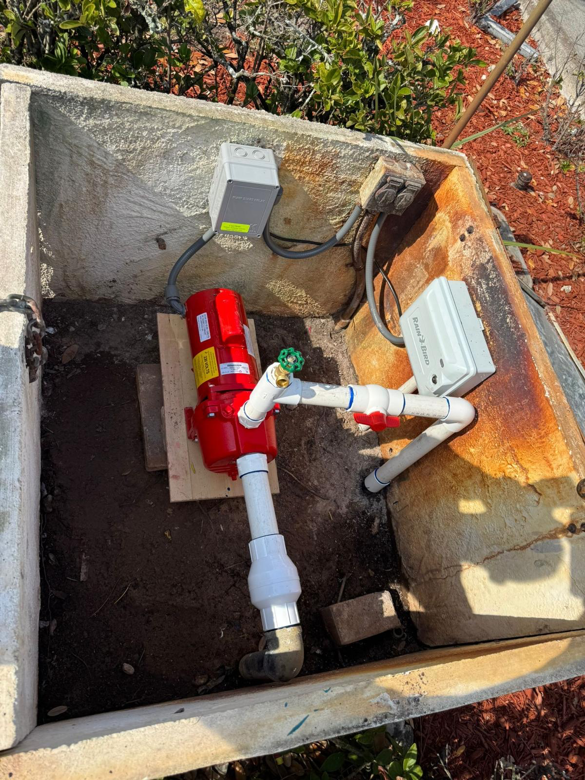 After Greenscaper irrigation pump replacement